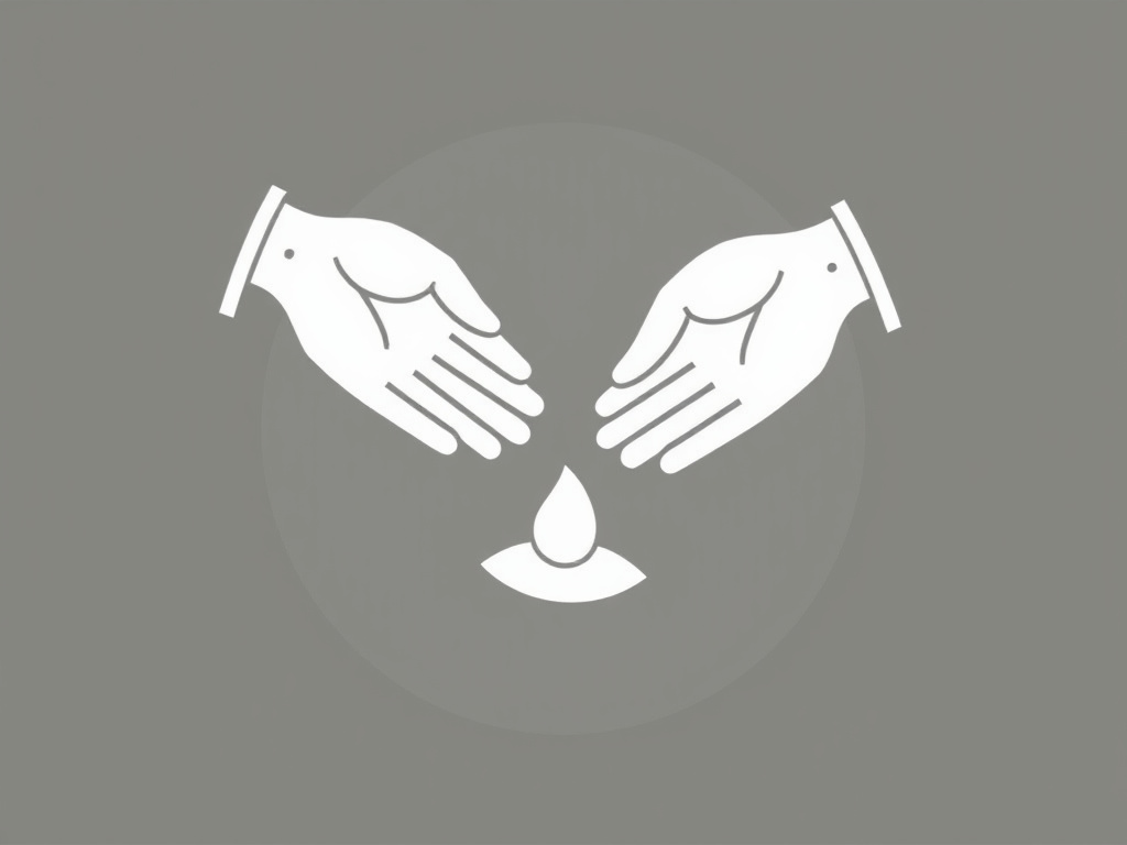 a balanced illustration of hands giving and receiving, symbolizing fair distribution and resourcefulness