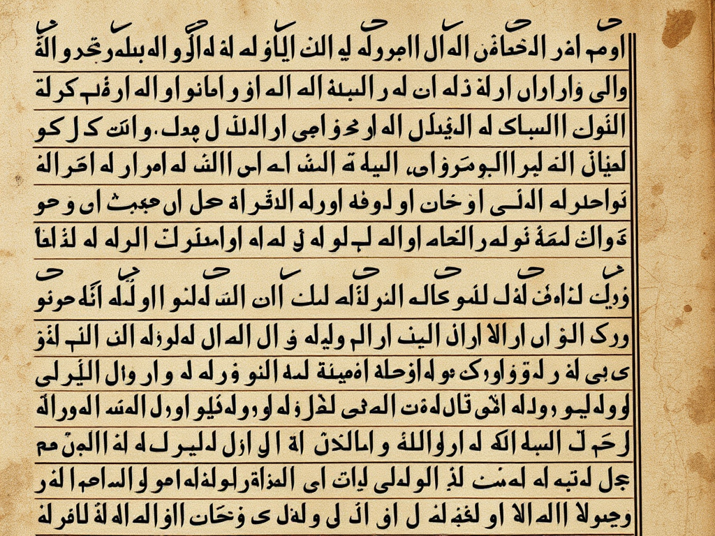 a close-up of an ancient Acehnese manuscript written in Jawi script