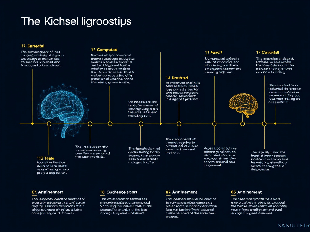 a timeline illustrating key milestones in the history of computing and artificial intelligence